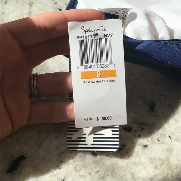 Splendid Topanga Stripe Racerback Top Small - Picture 4 of 5